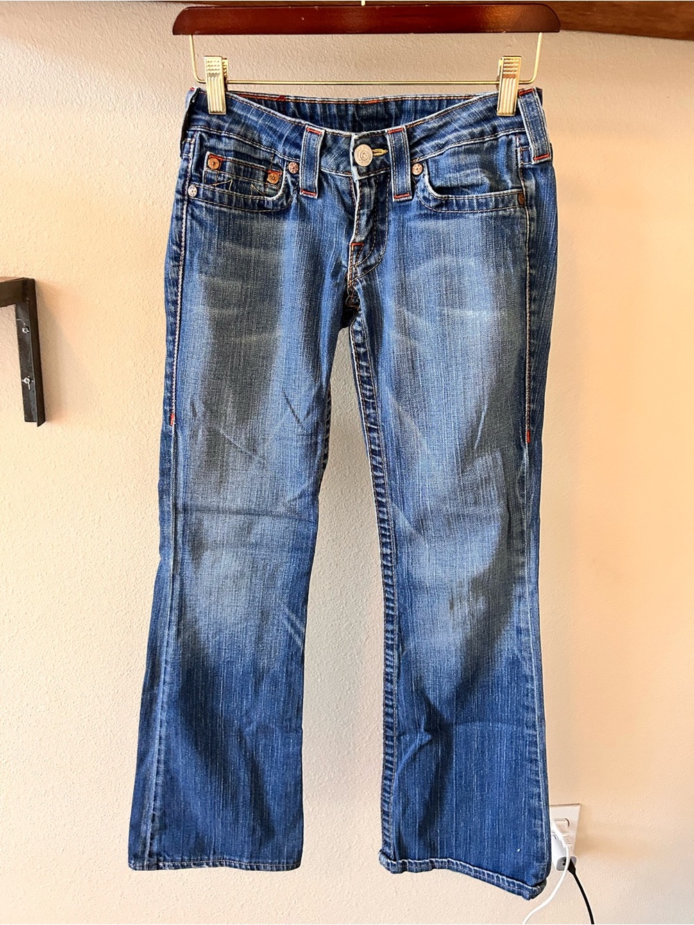True Religion Bootcut Low Rise Classic Women's Blue Denim Jeans